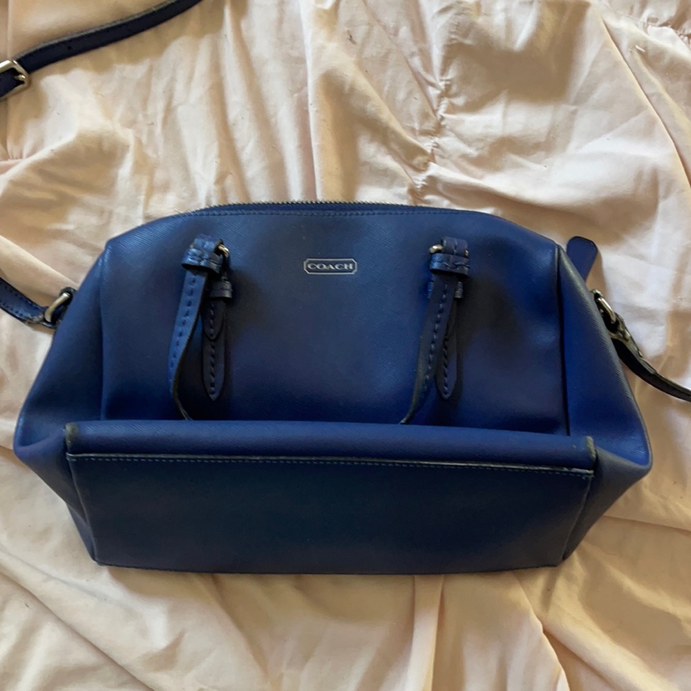 Blue coach bag